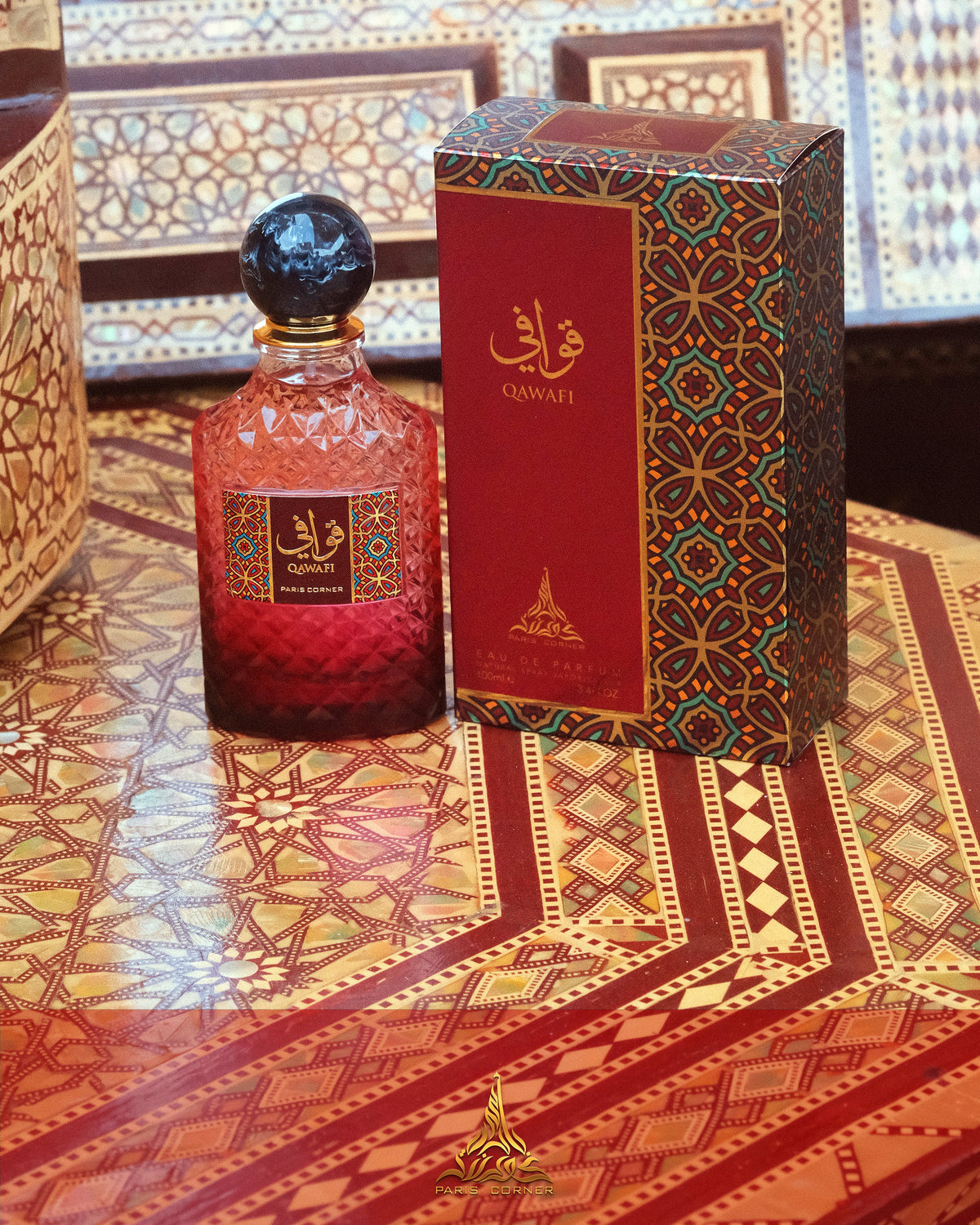 قوافي من باريس كورنر 100 مل — العبوة والعلبة